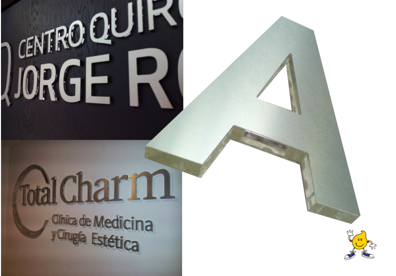 LETRAS CORPOREAS ALUMINIO IMAGEN